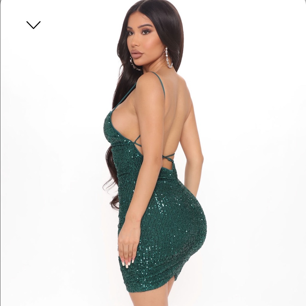 Shine bright sequin mini dress